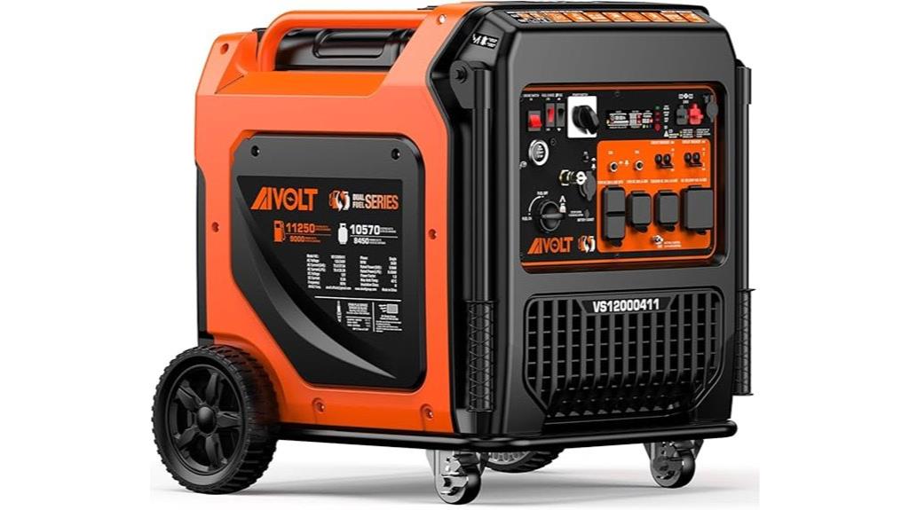 high power dual fuel generator