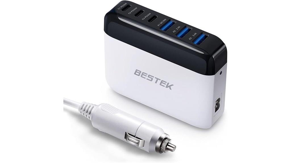 multi port usb car charger