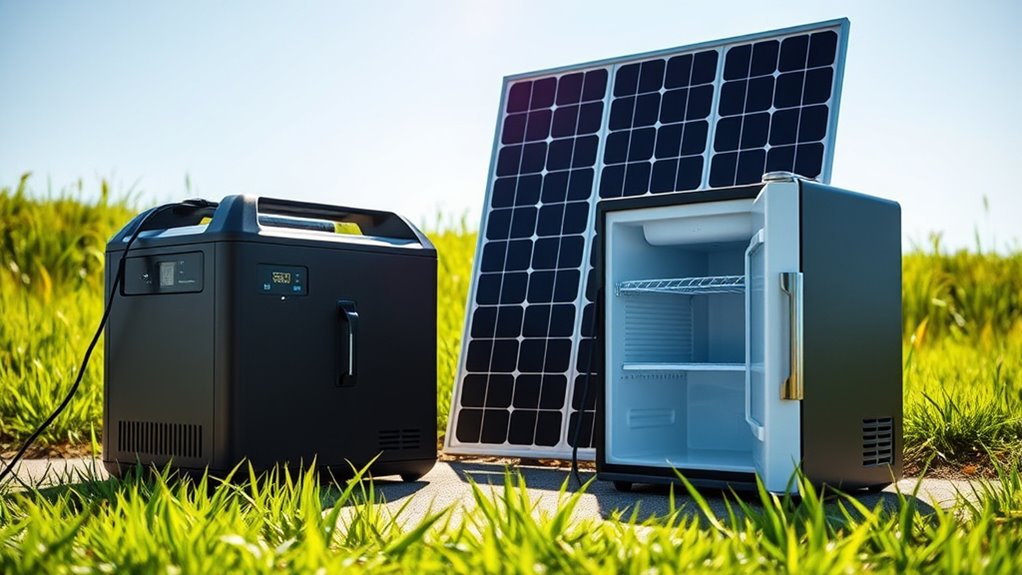 optimal solar mini fridge power