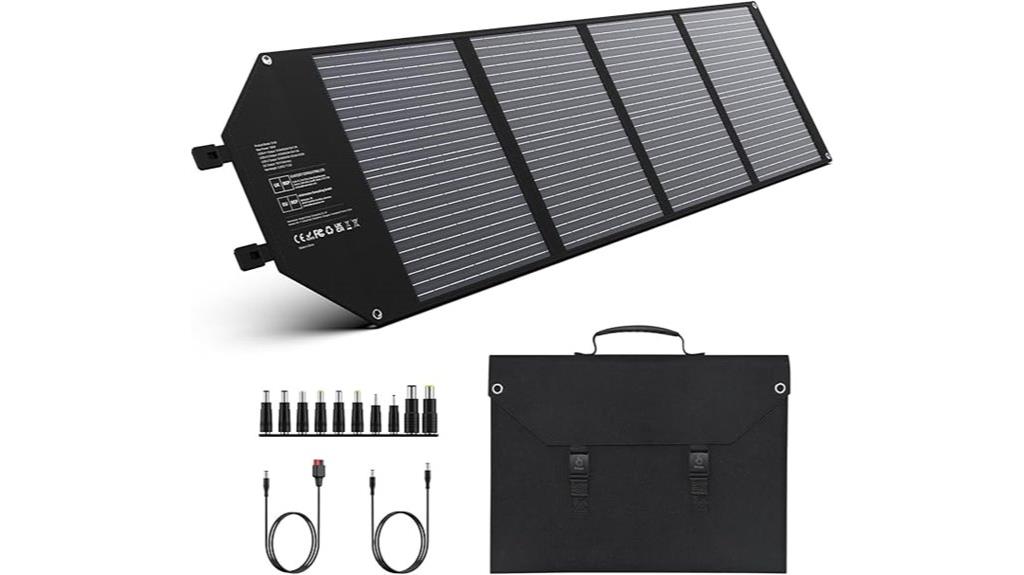 portable 100w foldable solar charger