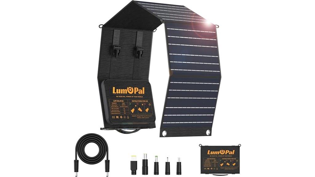 portable 60w solar panel