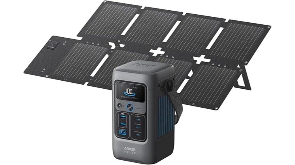 portable power station with solar