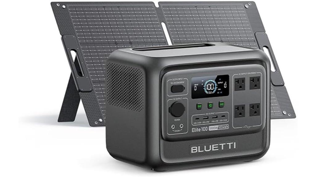 portable power station with solar