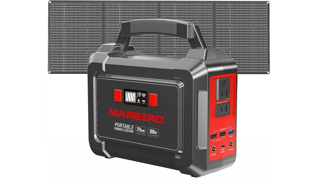 portable solar power set