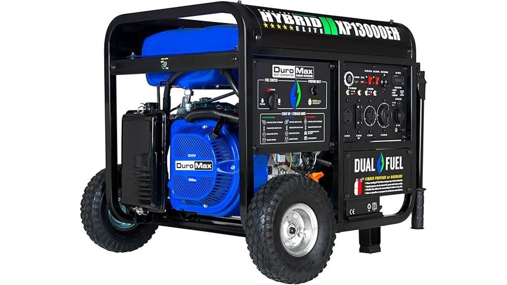 powerful portable dual fuel generator