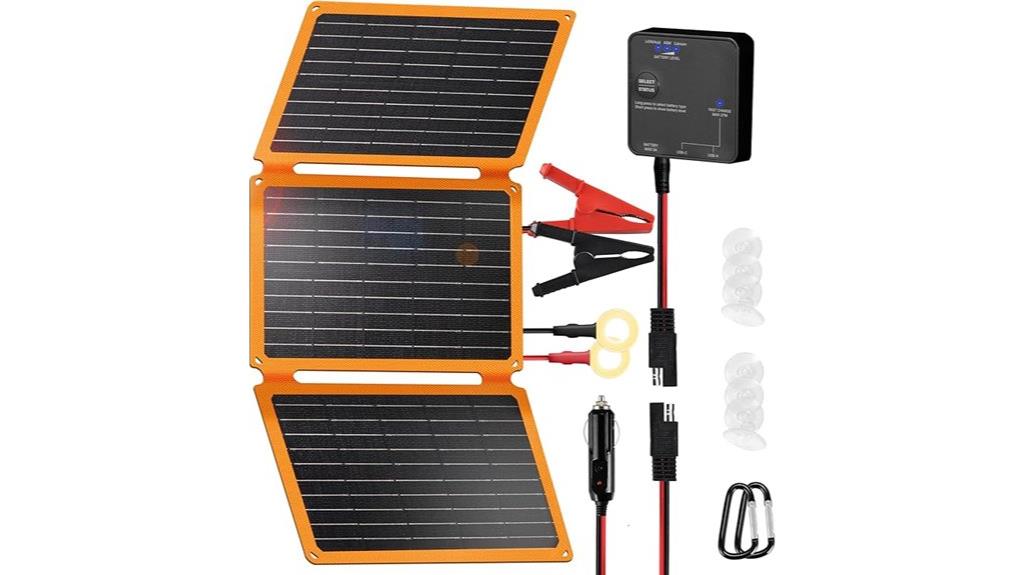 red 30w solar charger