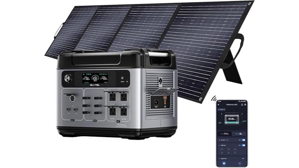 solar generator with 200w panel
