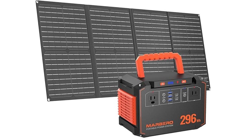 solar generator with panel