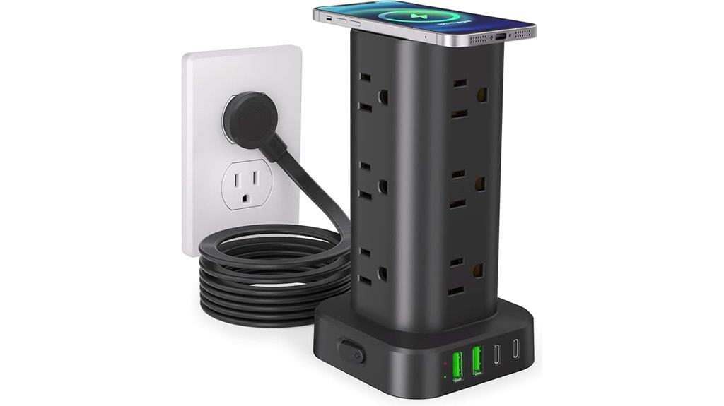 wireless charging power strip