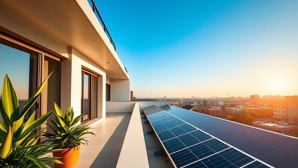 apartment solar power installation