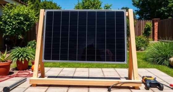 constructing solar panel support