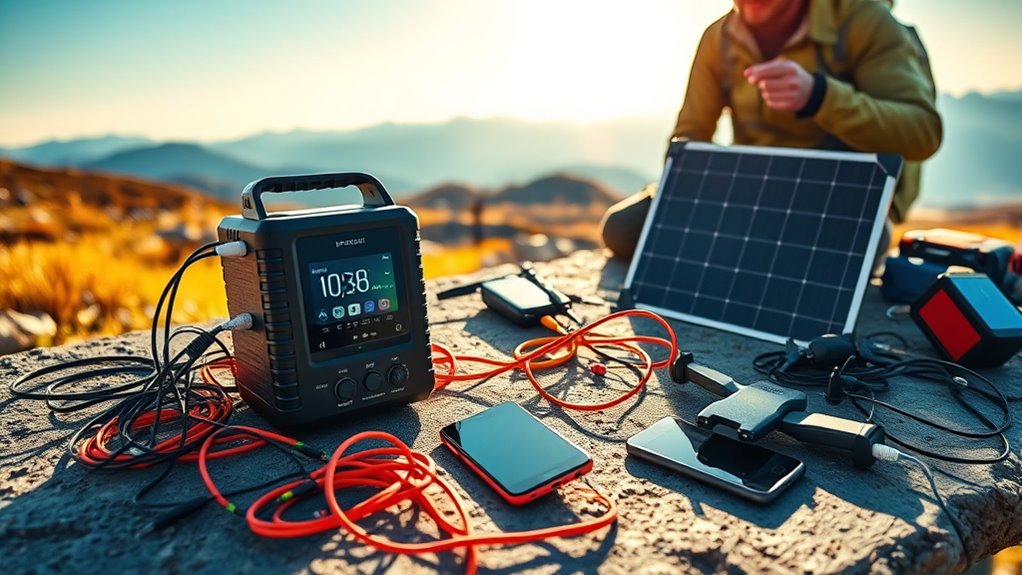 prioritize load with portable power