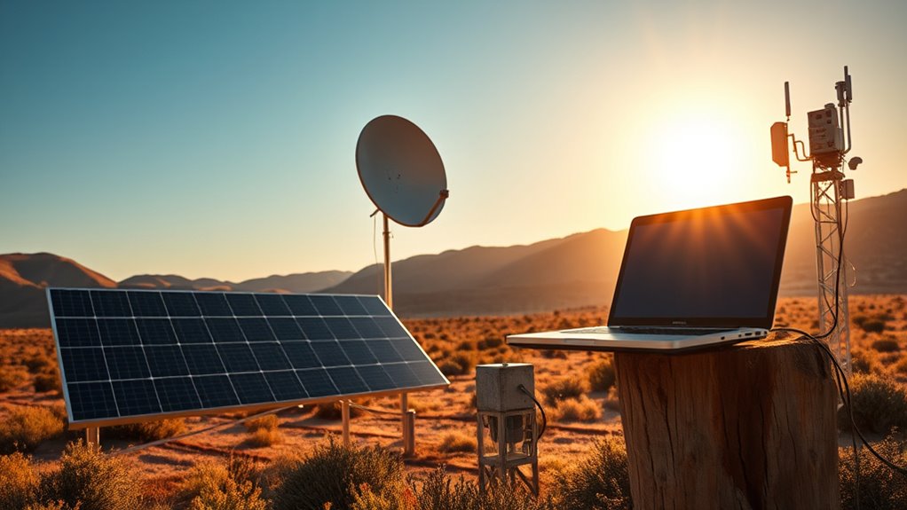 solar power ensures remote connectivity