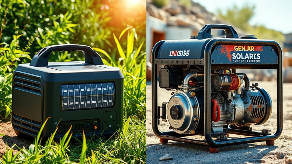 solar versus gas generators