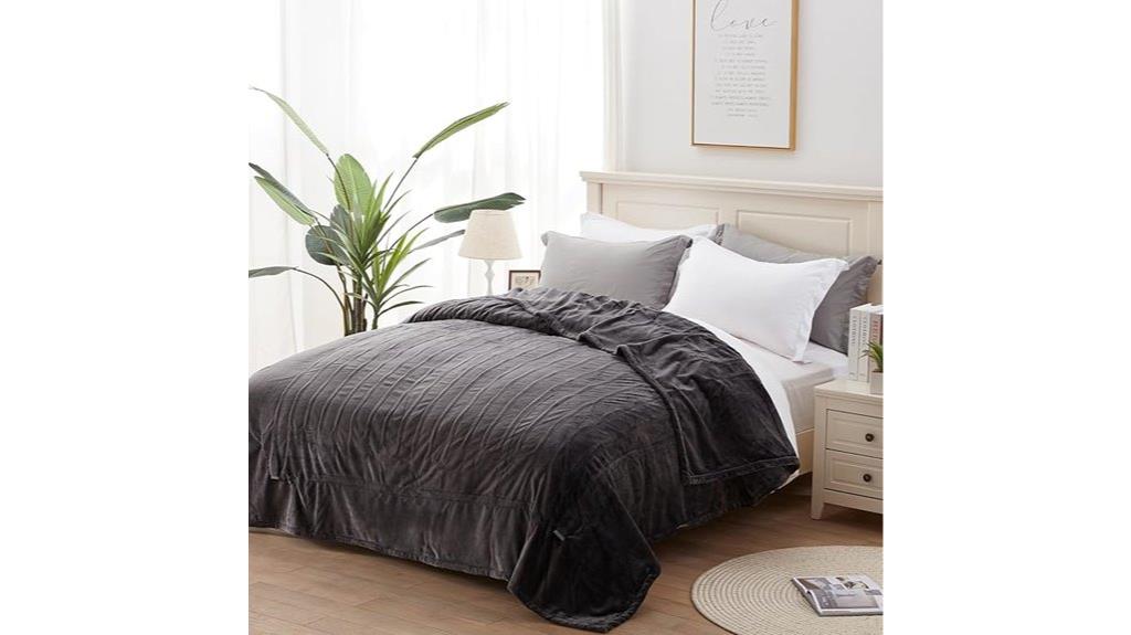 king size charcoal blanket