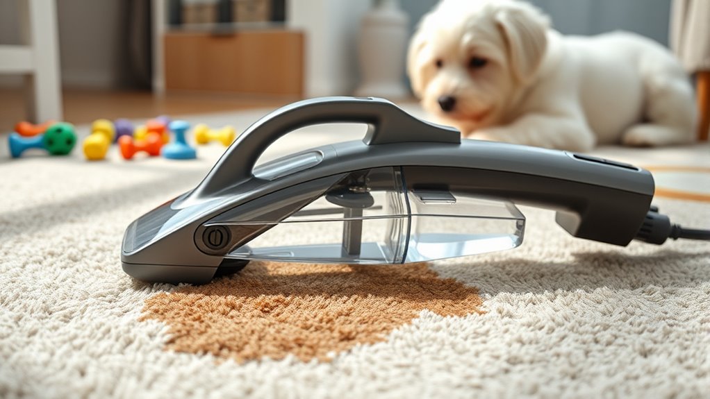 pet stain cleaning features