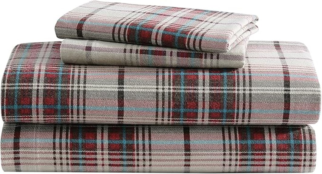 queen flannel sheet set