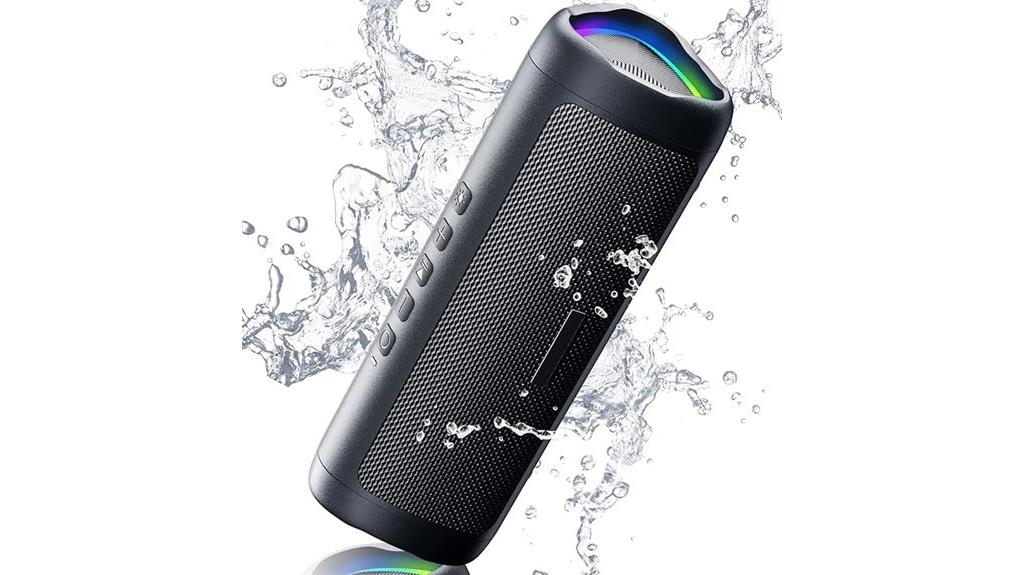 waterproof black portable speaker
