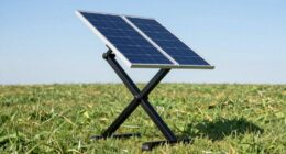 adjustable solar panel stand