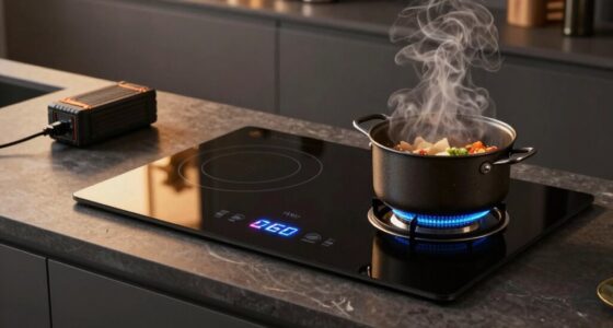 battery powered induction cooking challenges