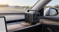 charging portable power stations while driving