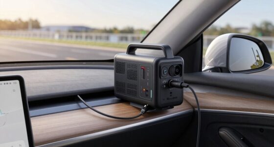charging portable power stations while driving