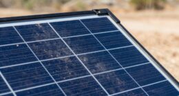 dust reduces solar efficiency
