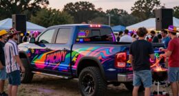 enhanced tailgate party ambiance