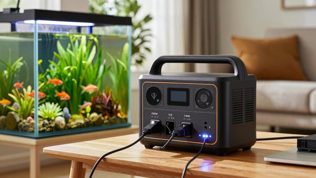 portable aquarium power safety