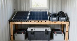 proper solar equipment storage