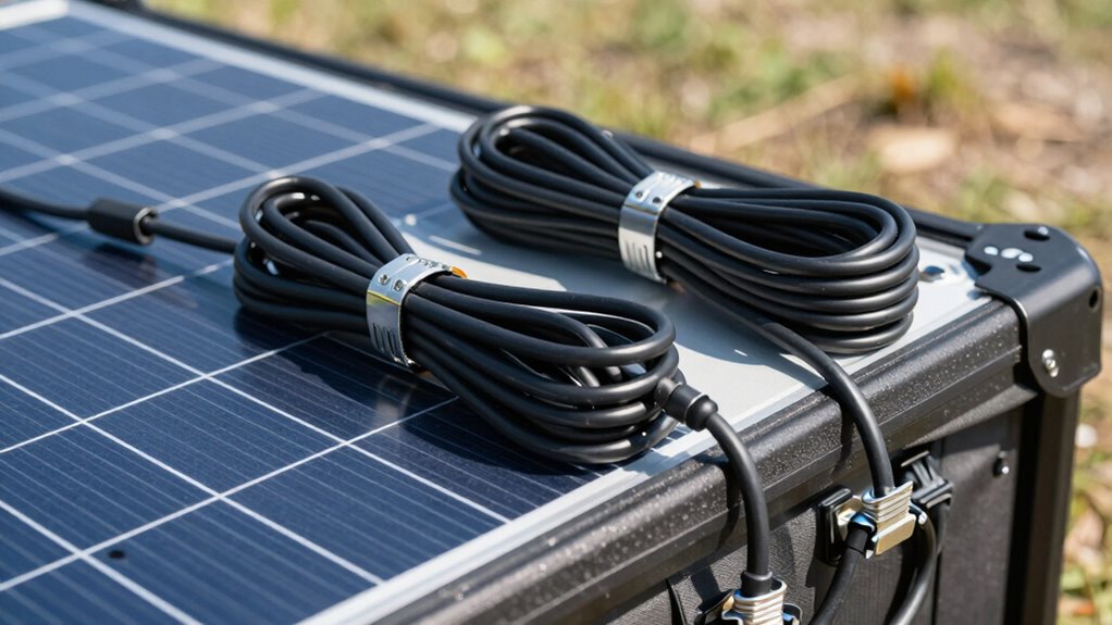 safe organized solar connections