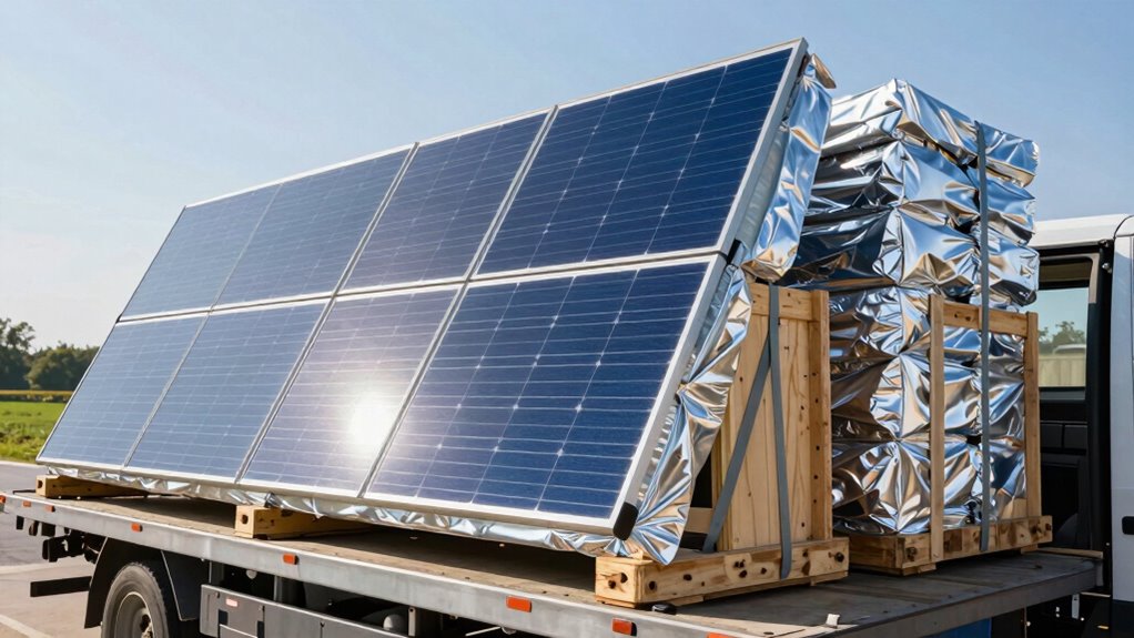 secure panels during shipping