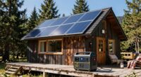 solar backup for cabin