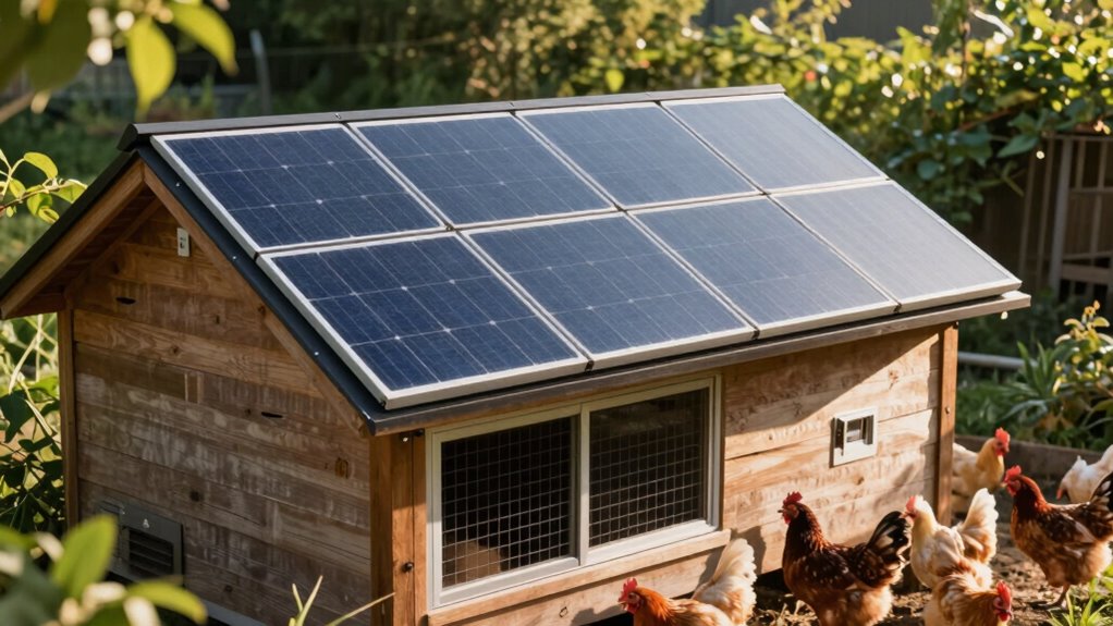 solar powered chicken coop solutions