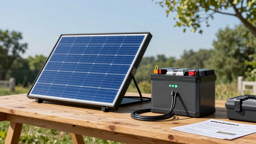 solar powered emergency backup system