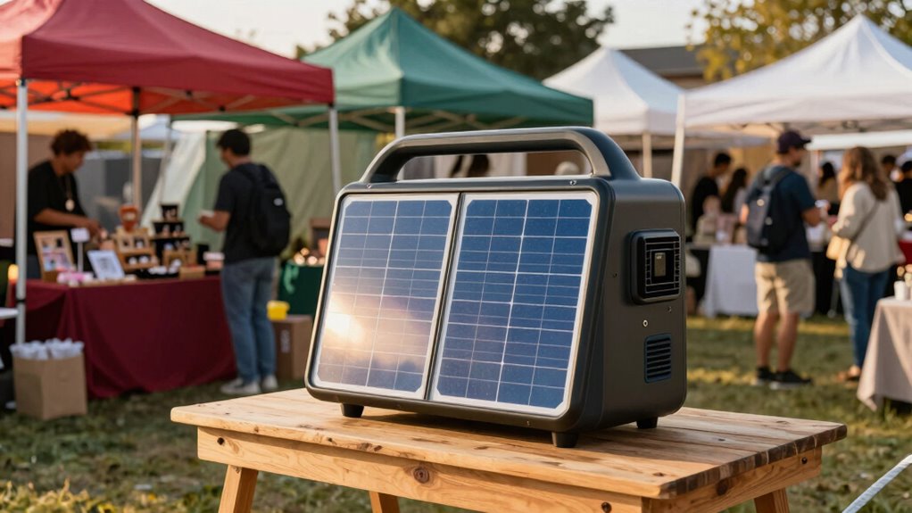 solar powered pop up shops