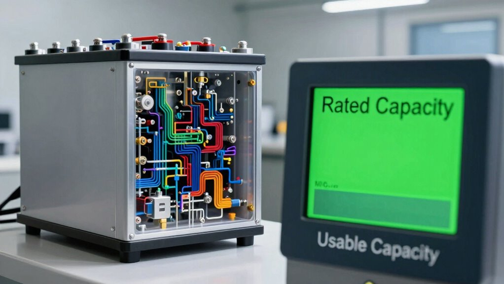 usable capacity vs rated
