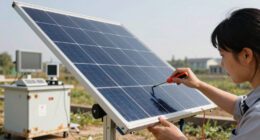 One-year outdoor testing reveals degradation paths in perovskite tandem solar cells