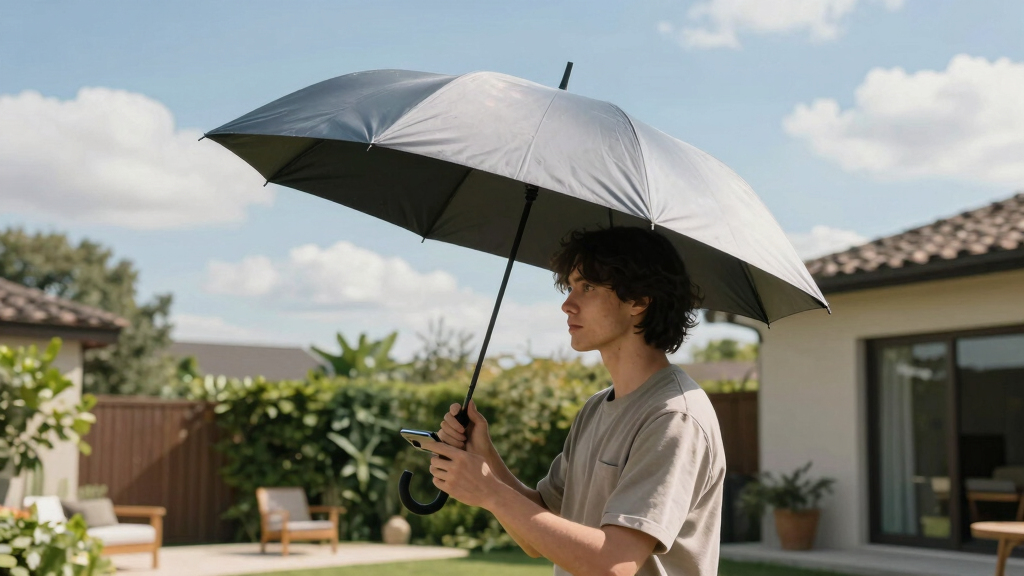 Autonomous Flying Umbrella Follows And Shields Users From Rain And Sunlight