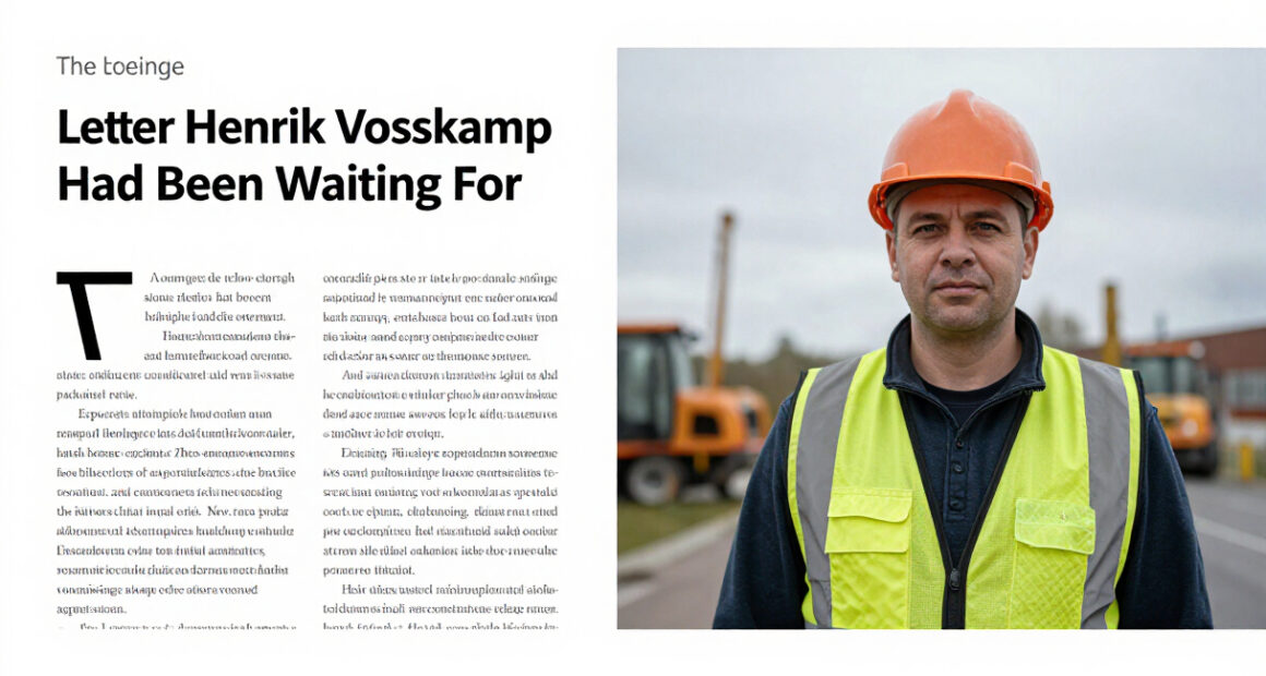 The Letter Henrik Vosskamp Had Been Waiting For