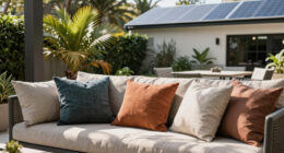 These $15 Pillows Instantly Created Chic Beach Club Vibes in My Backyard