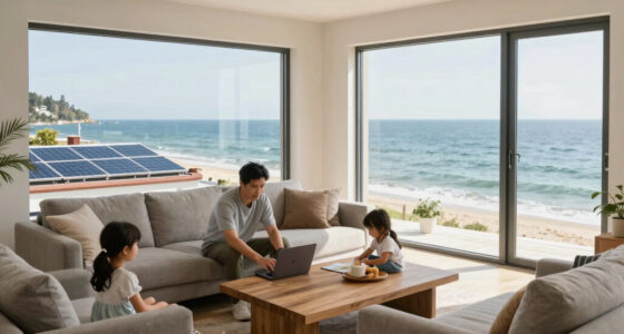 This Seaside Living Room Was Once a Rental — Now Is a Cozy Space for a Family of 5