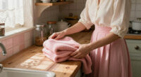 She Stores Sweaters In The Kitchen Of Her Pink-Drenched 1920S LA Studio
