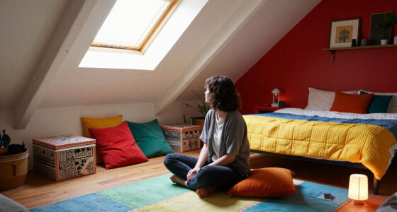 A Plain Attic Bedroom Is Now A “Little Jewel Box” After A Colorful Redo