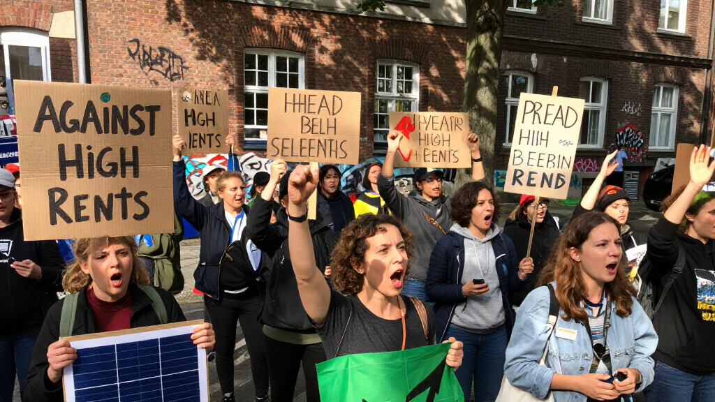 Protest Against High Rents Ahead Of Berlin Election