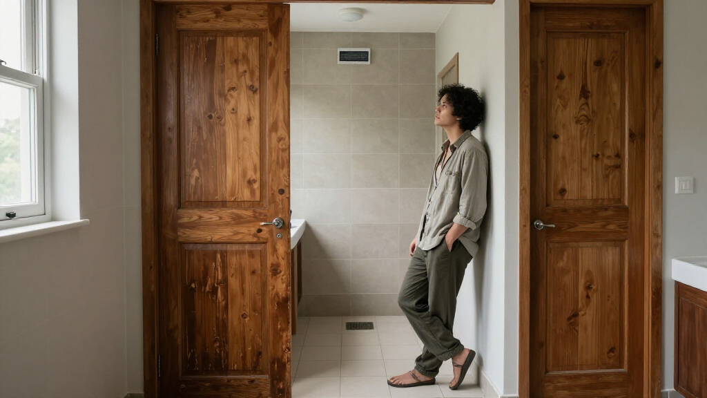 Two Doors Made This Bathroom Feel Awkward — So One Of Them Had To Go