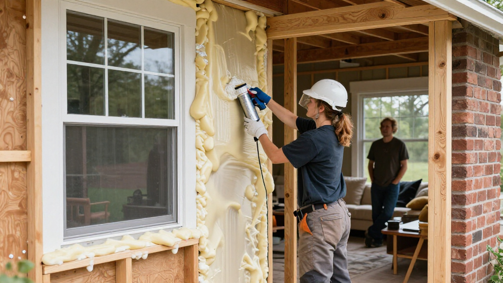 Closed-cell Spray Foam In Exterior Wall Of Home In Zone 4A (Mixed-humid)