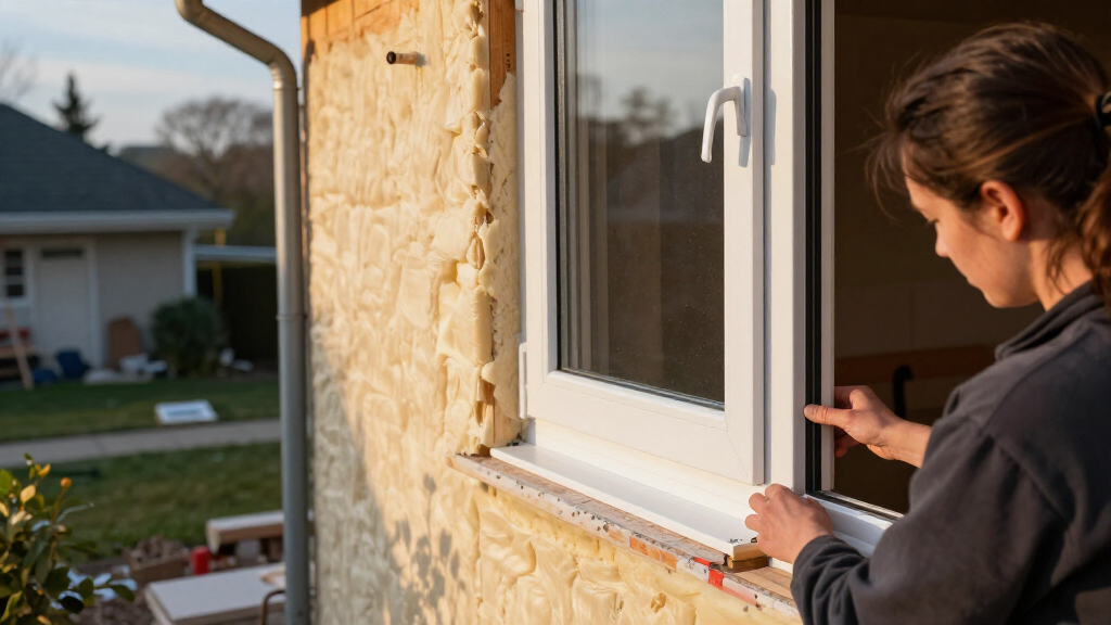 Exterior Foam With Thermalbuck And European Windows- No Wood To Attach Window Flashing To!