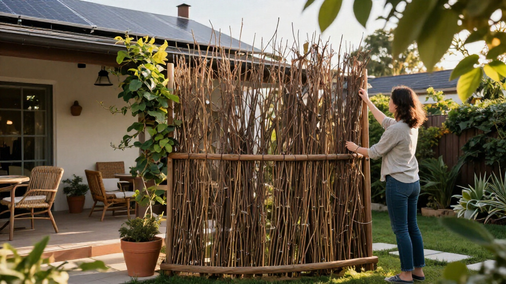 Skip Traditional Fences: Add Privacy To Your Yard With This Boho-Inspired Idea